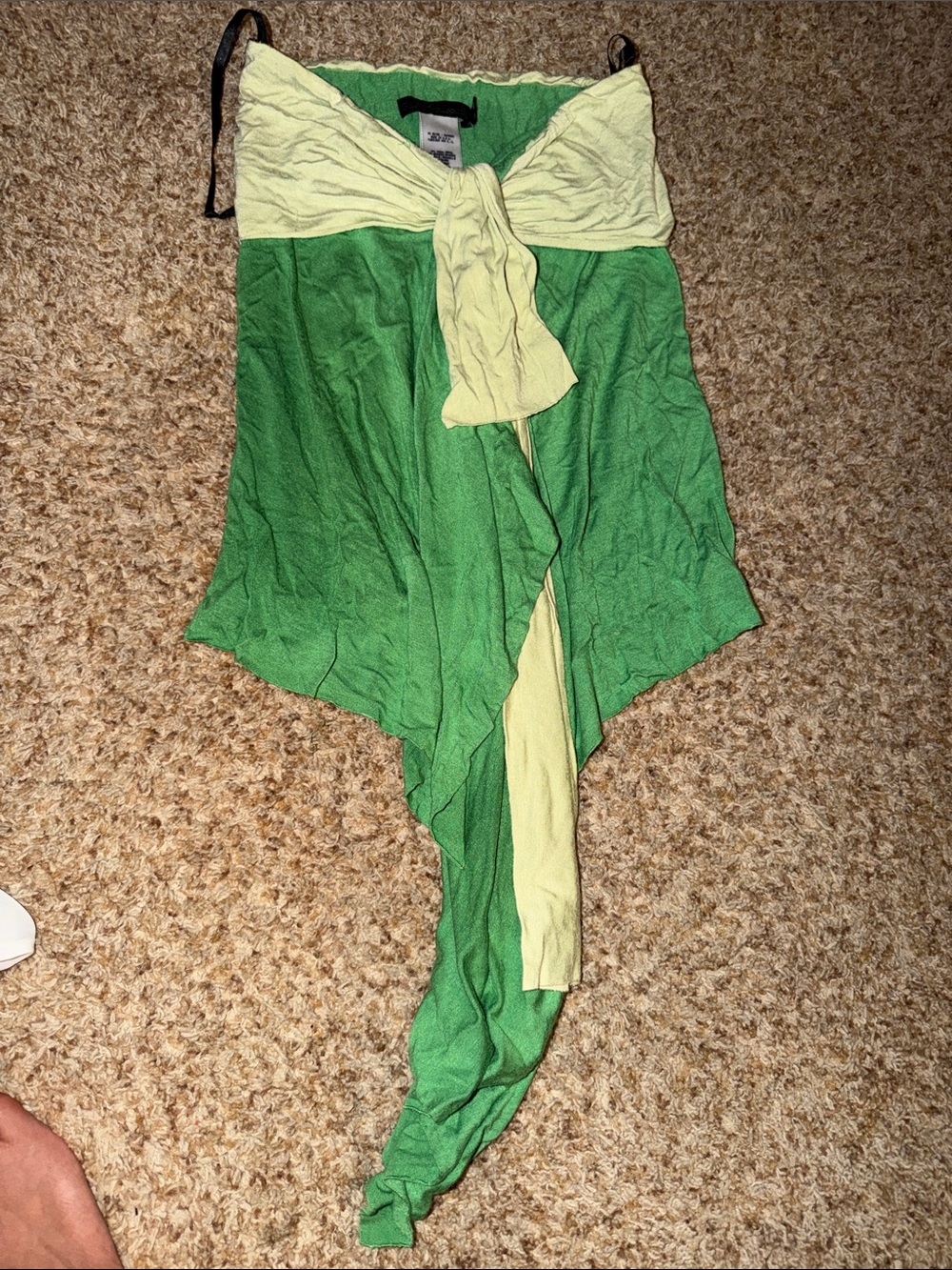 Guess collection Green Draped Strapless Top size XS - Picture 1 of 3